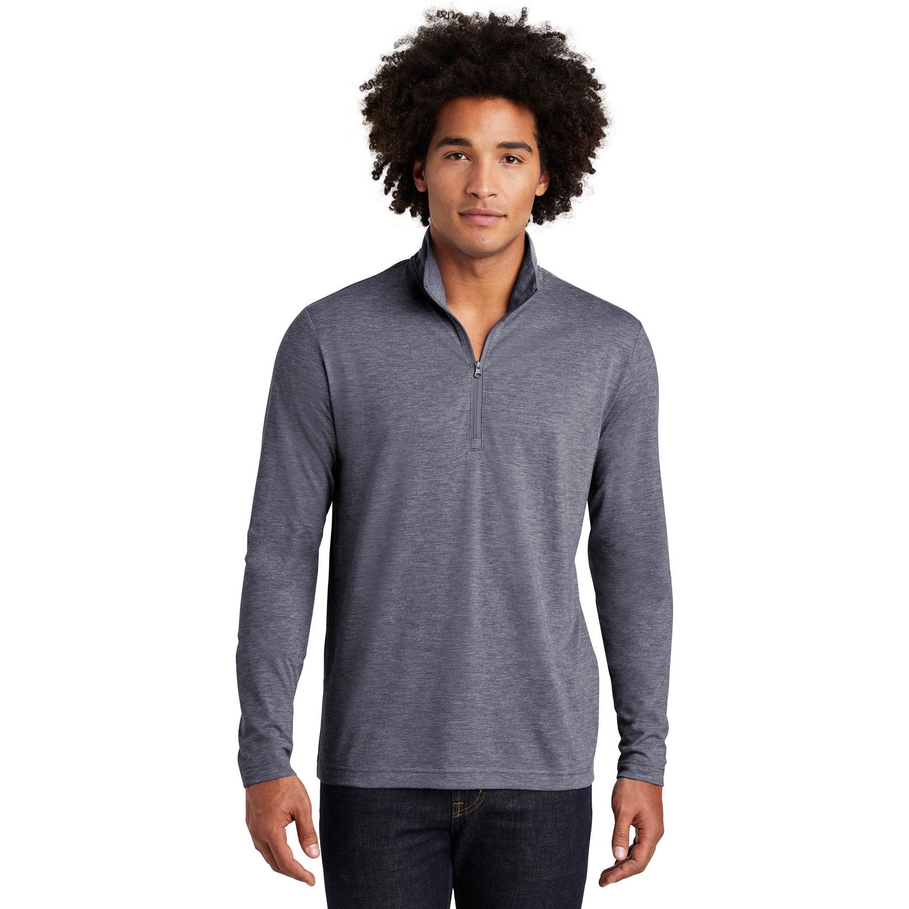 Sport-Tek-Sport-Tek ® PosiCharge ® Tri-Blend Wicking 1/4-Zip Pullover. ST407-MedTech-5