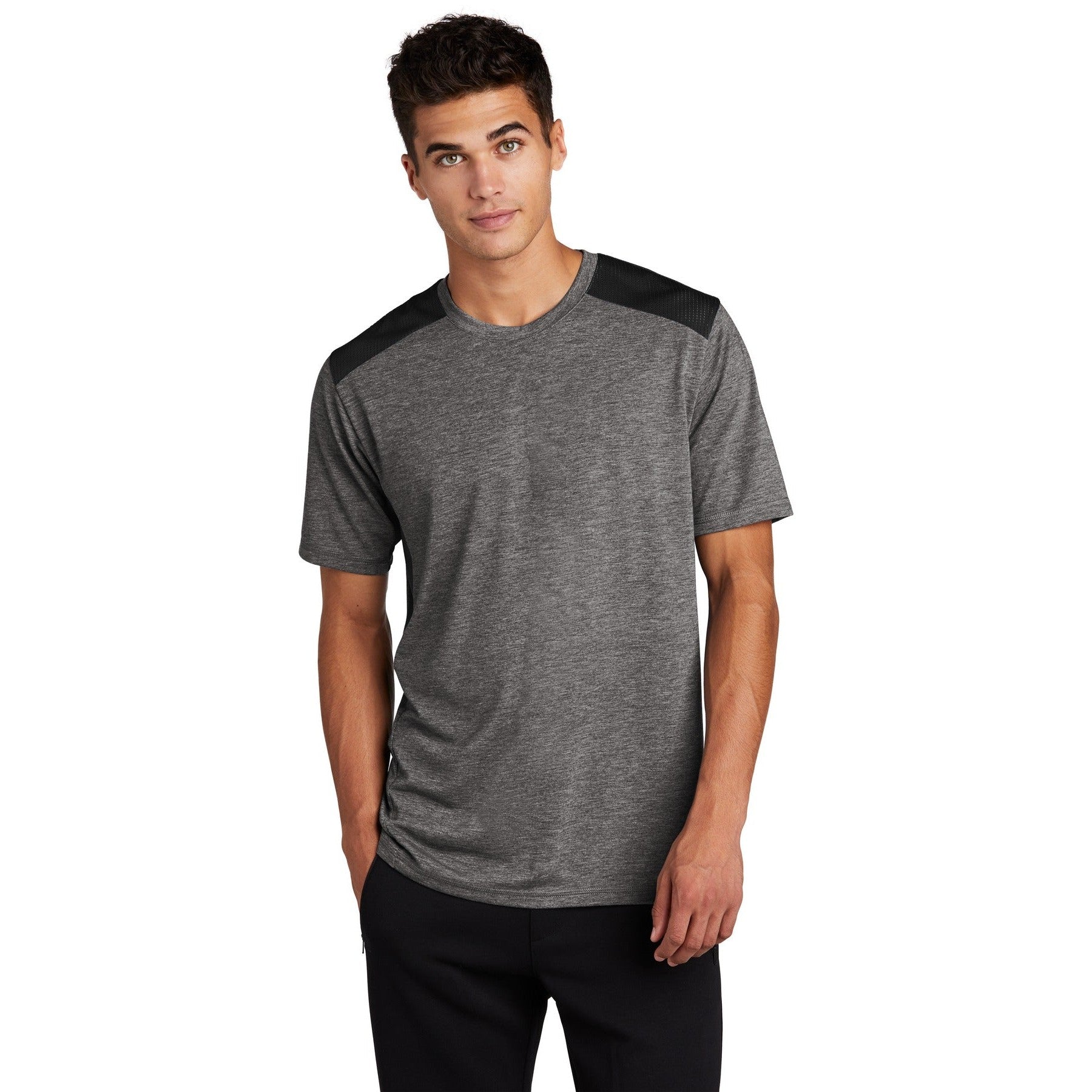 Sport-Tek-Sport-Tek ® PosiCharge ® Tri-Blend Wicking Draft Tee. ST410-MedTech-2