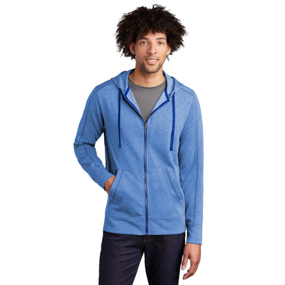 Sport-Tek-Sport-Tek ® PosiCharge ® Tri-Blend Wicking Fleece Full-Zip Hooded Jacket ST293-MedTech-4