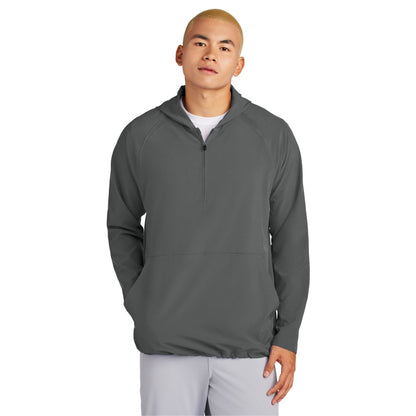 Sport-Tek-Sport-Tek® Repeat 1/2-Zip Long Sleeve Hooded Jacket JST488-MedTech-4
