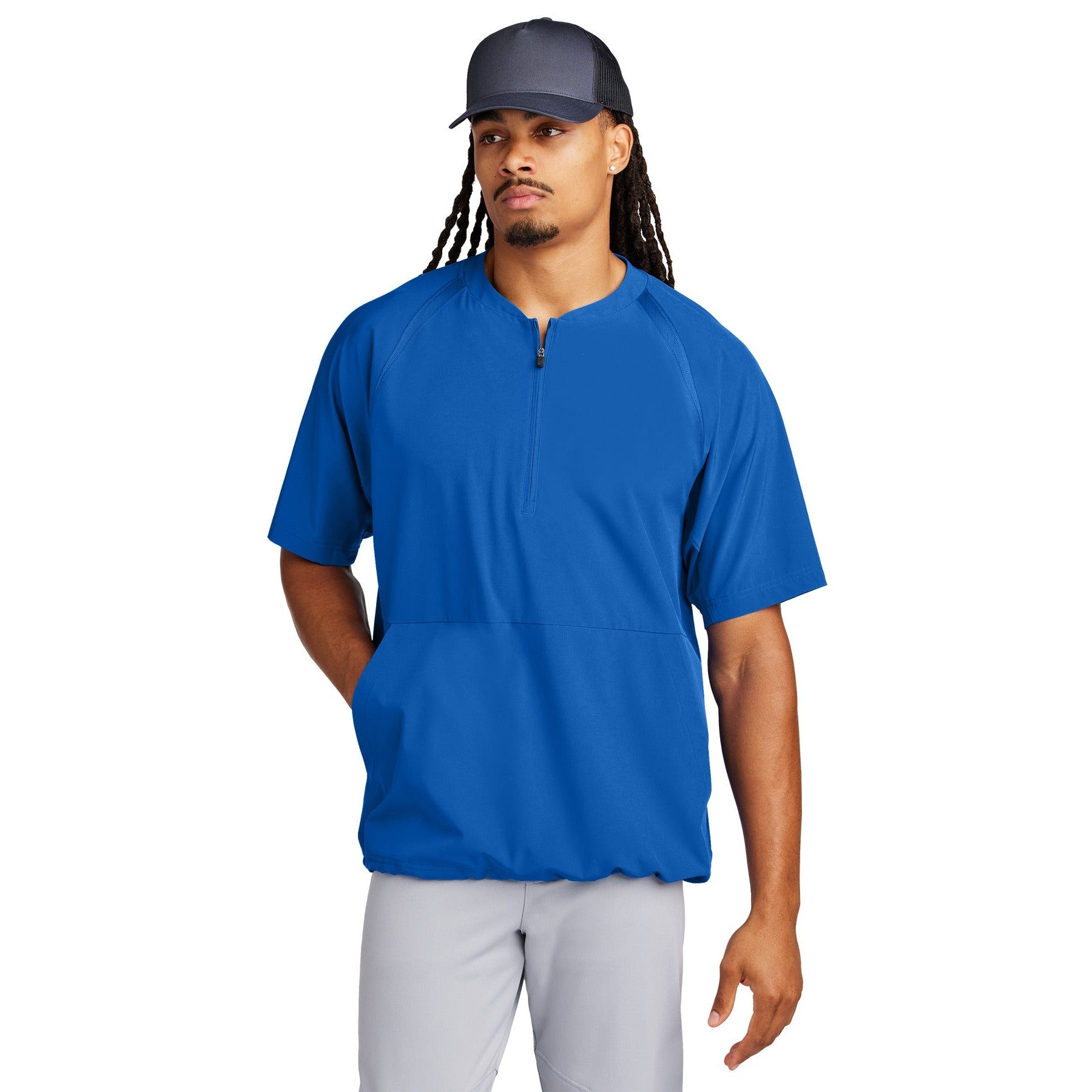 Sport-Tek-Sport-Tek® Repeat 1/2-Zip Short Sleeve Jacket JST489-MedTech-6