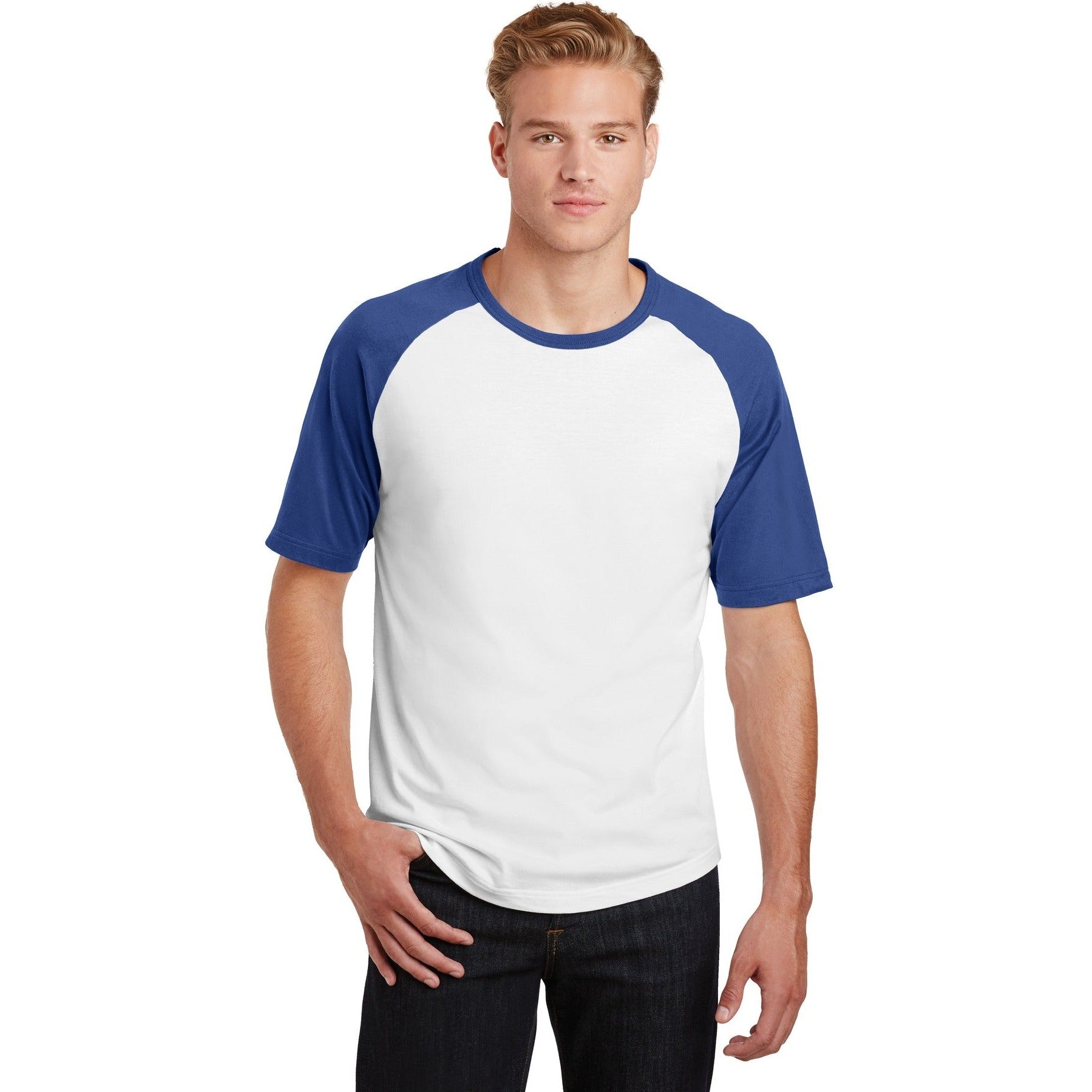 Sport-Tek-Sport-Tek® Short Sleeve Colorblock Raglan Jersey. T201-MedTech-6