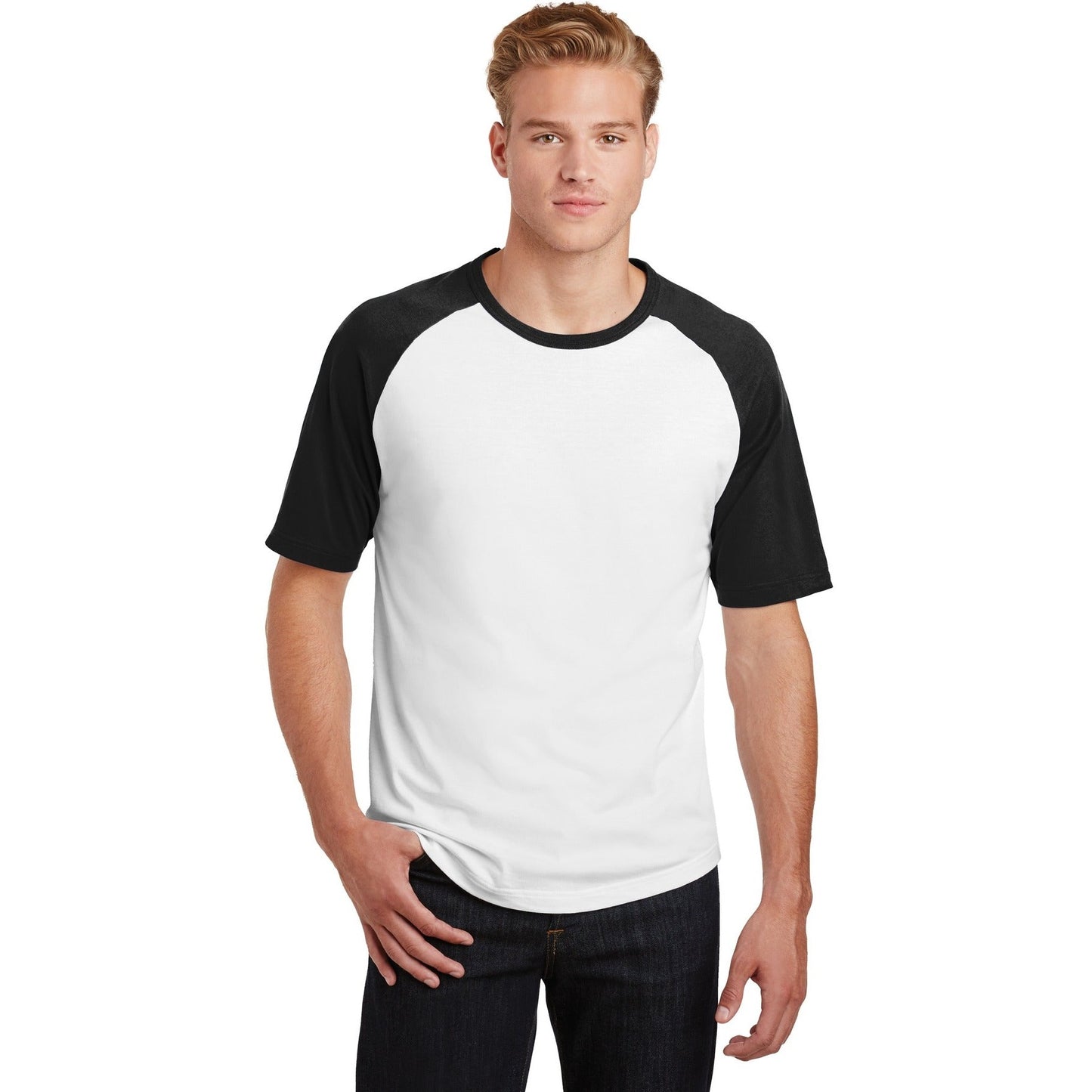 Sport-Tek-Sport-Tek® Short Sleeve Colorblock Raglan Jersey. T201-MedTech-3