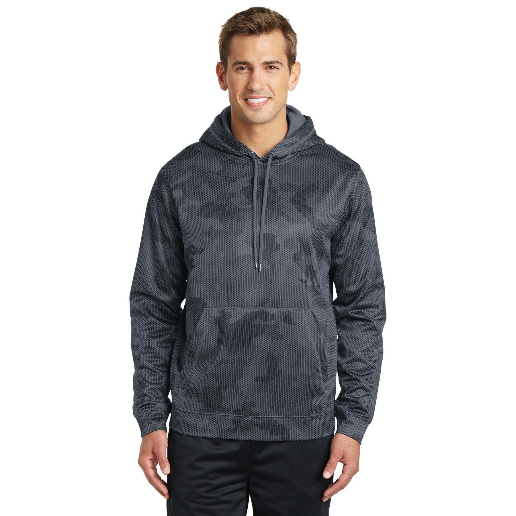Sport-Tek-Sport-Tek® Sport-Wick® CamoHex Fleece Hooded Pullover. ST240-MedTech-1