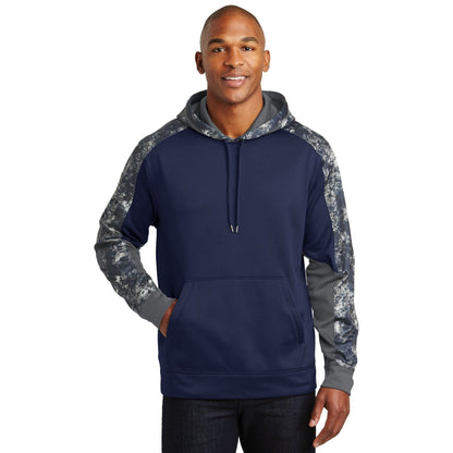 Sport-Tek-Sport-Tek® Sport-Wick® Mineral Freeze Fleece Colorblock Hooded Pullover. ST231-MedTech-3