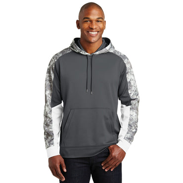 Sport-Tek-Sport-Tek® Sport-Wick® Mineral Freeze Fleece Colorblock Hooded Pullover. ST231-MedTech-2