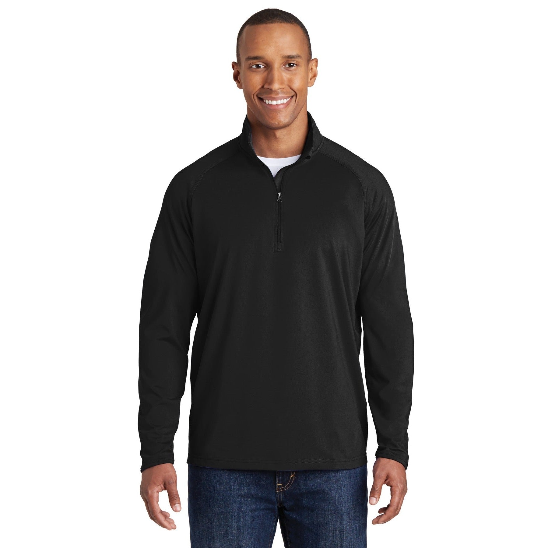 Sport-Tek-Sport-Tek® Sport-Wick® Stretch 1/4-Zip Pullover. ST850-MedTech-1