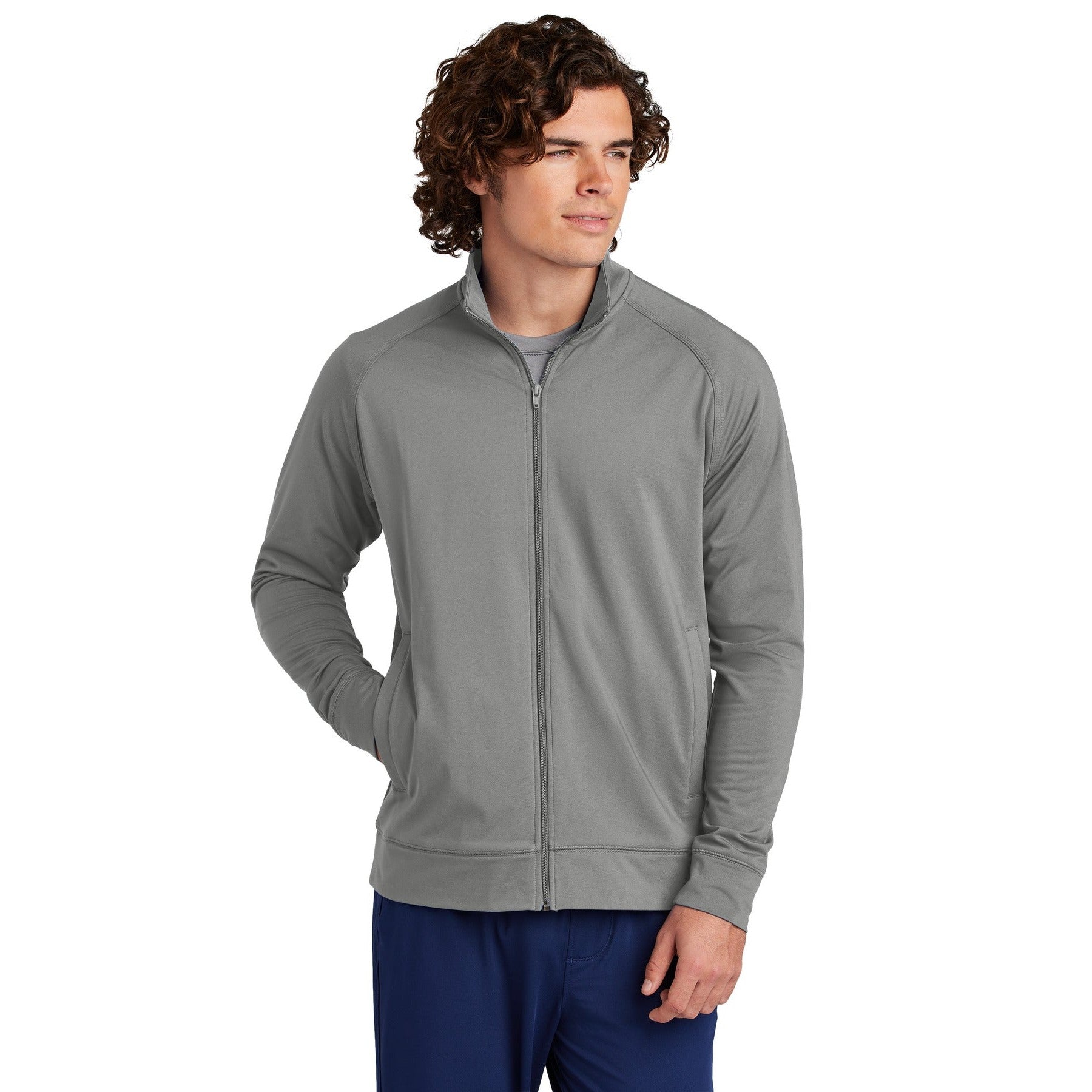 Sport-Tek-Sport-Tek® Sport-Wick® Stretch Full-Zip Cadet Jacket ST857-MedTech-2