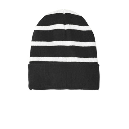 Sport-Tek-Sport-Tek® Striped Beanie with Solid Band. STC31-MedTech-4