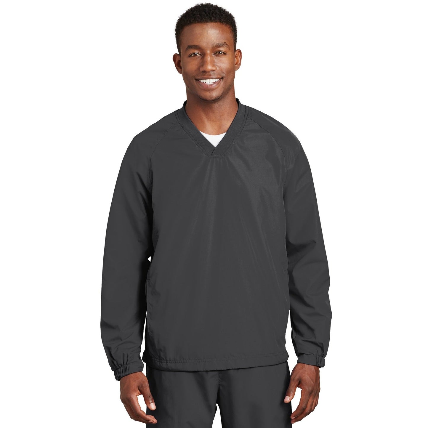 Sport-Tek-Sport-Tek® V-Neck Raglan Wind Shirt. JST72-MedTech-2