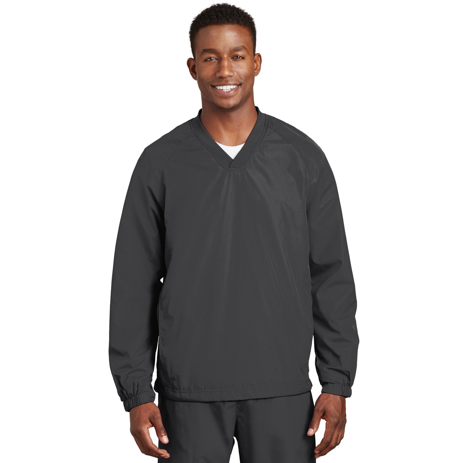 Sport-Tek-Sport-Tek® V-Neck Raglan Wind Shirt. JST72-MedTech-2