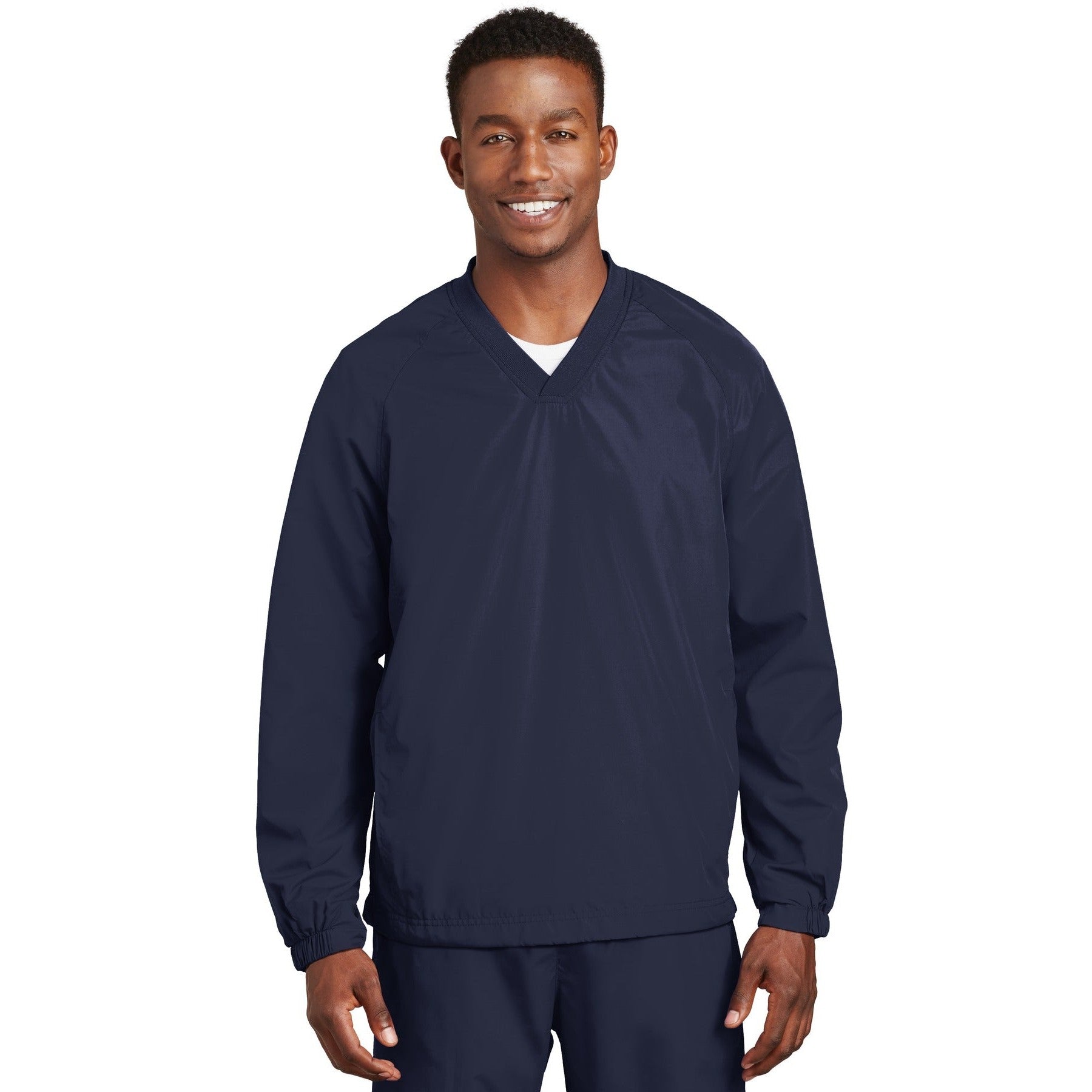 Sport-Tek-Sport-Tek® V-Neck Raglan Wind Shirt. JST72-MedTech-3