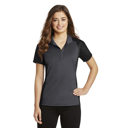 Sport-Tek-Sport-Tek® Women's Colorblock Micropique Sport-Wick® Polo. LST652-MedTech-1
