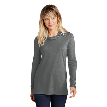 Sport-Tek-Sport-Tek® Women's PosiCharge ® Tri-Blend Wicking Long Sleeve Hoodie LST406-MedTech-2