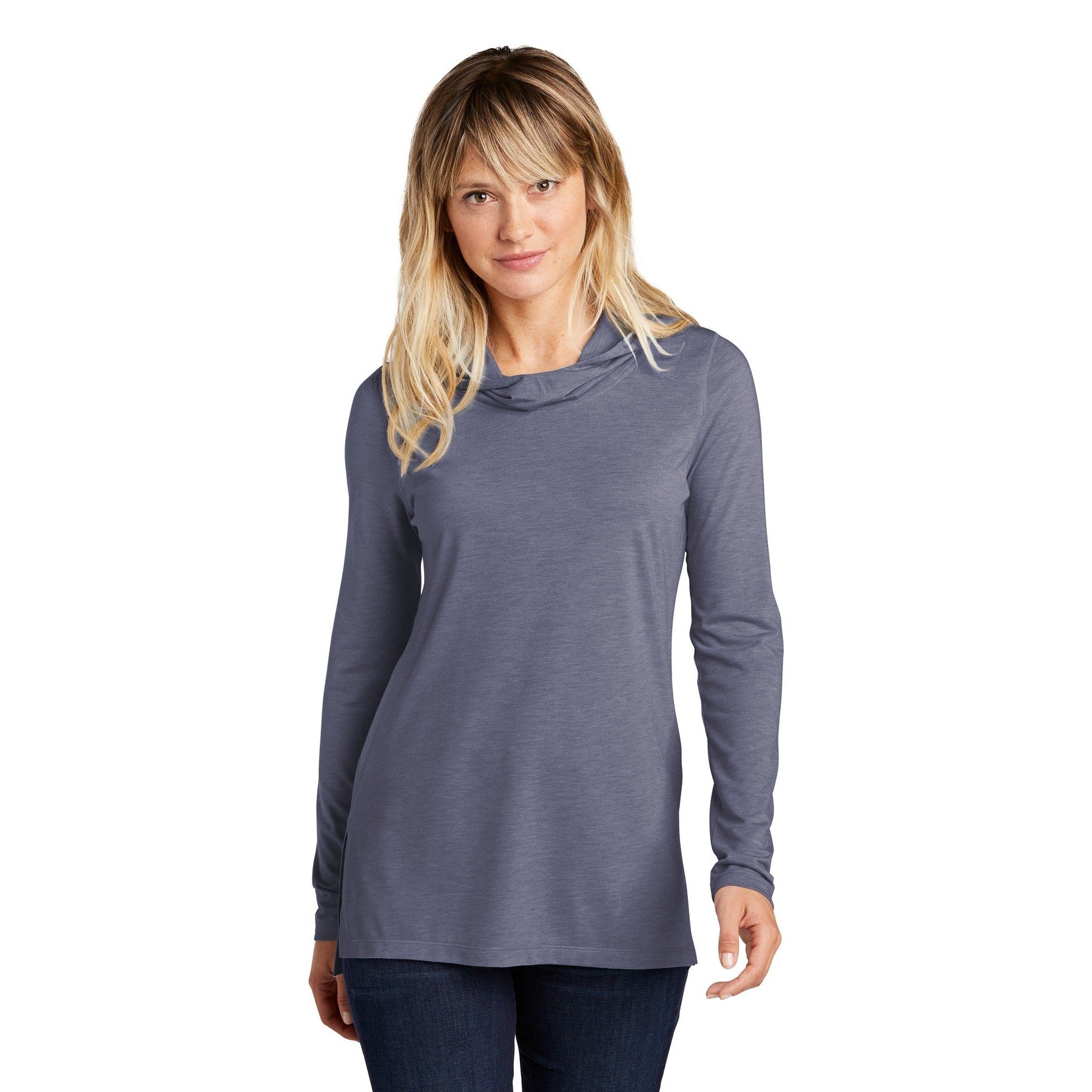 Sport-Tek-Sport-Tek® Women's PosiCharge ® Tri-Blend Wicking Long Sleeve Hoodie LST406-MedTech-4