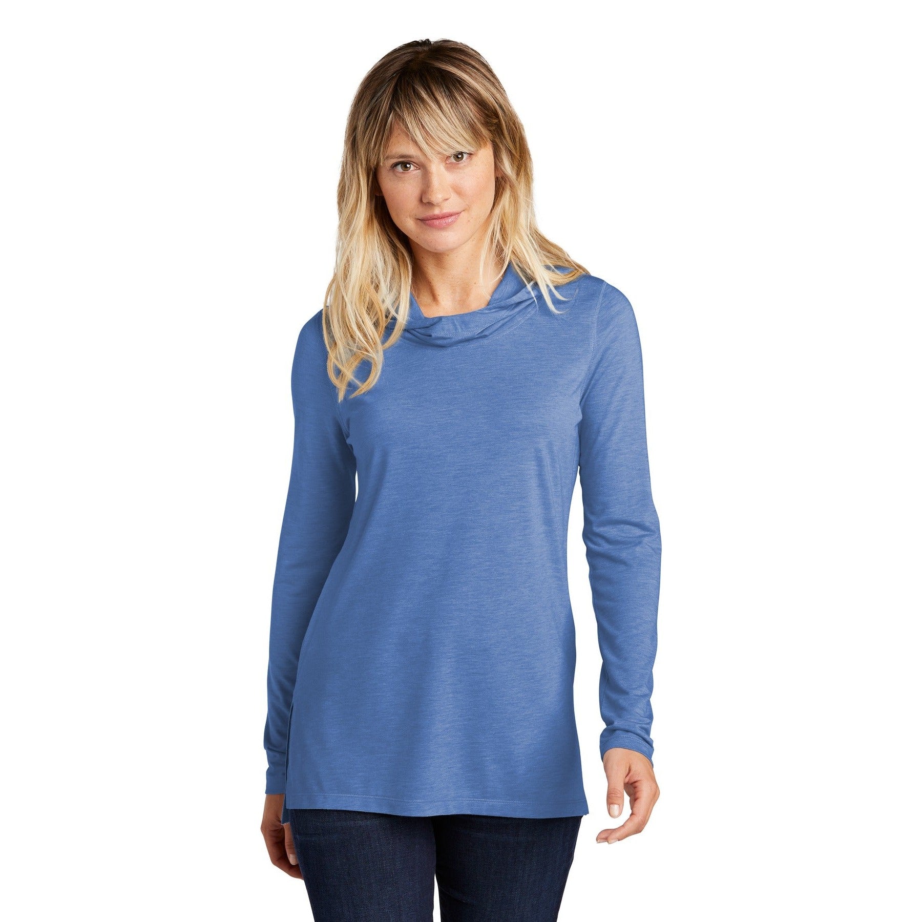 Sport-Tek-Sport-Tek® Women's PosiCharge ® Tri-Blend Wicking Long Sleeve Hoodie LST406-MedTech-5