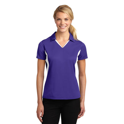 Sport-Tek-Sport-Tek® Women's Side Blocked Micropique Sport-Wick® Polo. LST655-MedTech-8