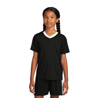 Sport-Tek-Sport-Tek® Youth Competitor™ United V-Neck YST101-MedTech-1