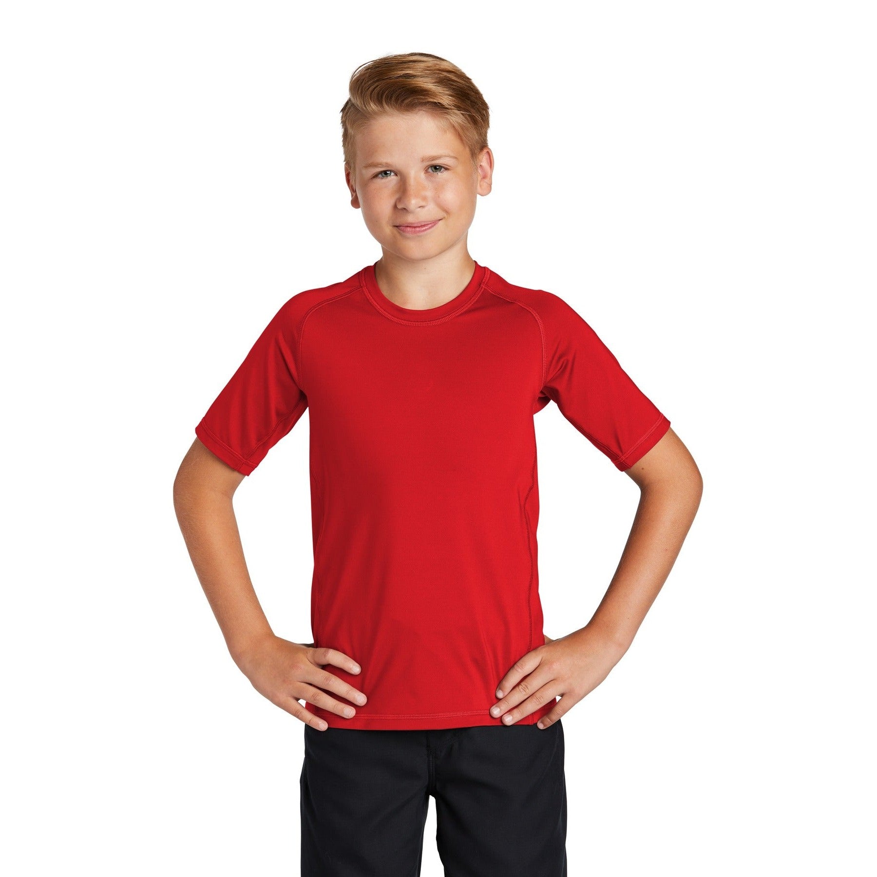 Sport-Tek-Sport-Tek ® Youth Rashguard Tee. YST470-MedTech-3