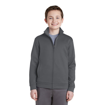 Sport-Tek-Sport-Tek® Youth Sport-Wick® Fleece Full-Zip Jacket. YST241-MedTech-2