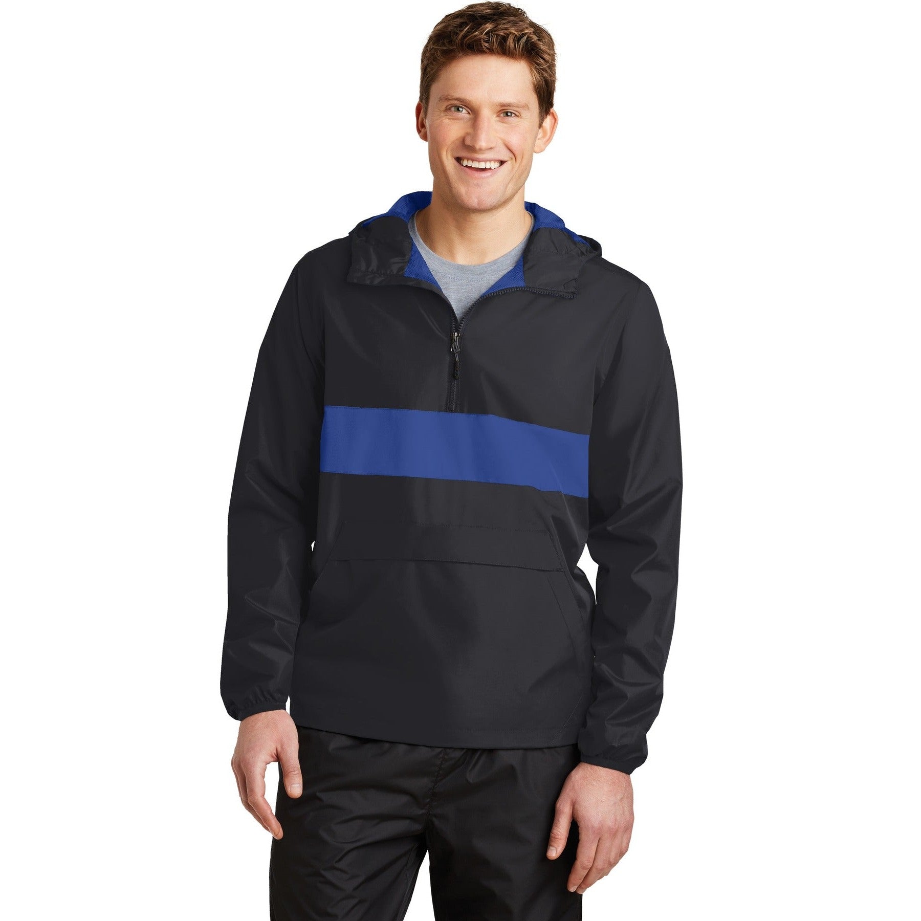 Sport-Tek-Sport-Tek® Zipped Pocket Anorak. JST65-MedTech-3