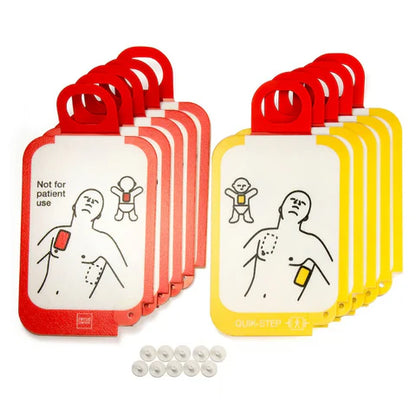 Stryker / Physio-Control-Stryker LIFEPAK® CR2 AED Training System Replacement Electrode Pads, Set of 5 pairs-MedTech-4
