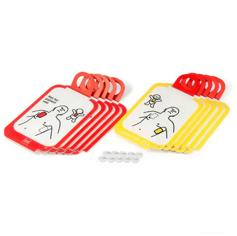  Stryker / Physio-Control-Stryker LIFEPAK® CR2 AED Training System Replacement Electrode Pads, Set of 5 pairs-MedTech-3