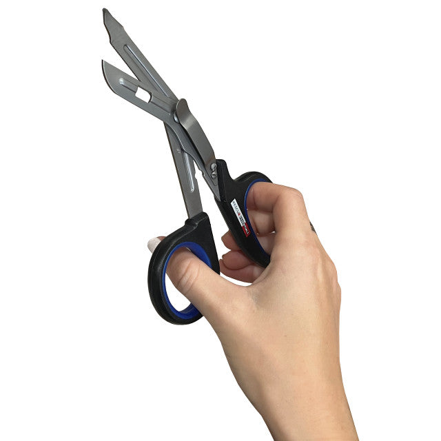  Rescue Essentials-Thin Line Shears, 7.5" With Clip BLUE-MedTech-1