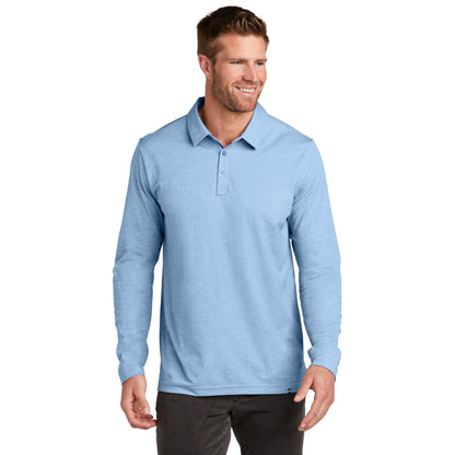 TravisMathew-TravisMathew Oceanside Heather Long Sleeve Polo TM1MZ343-MedTech-1