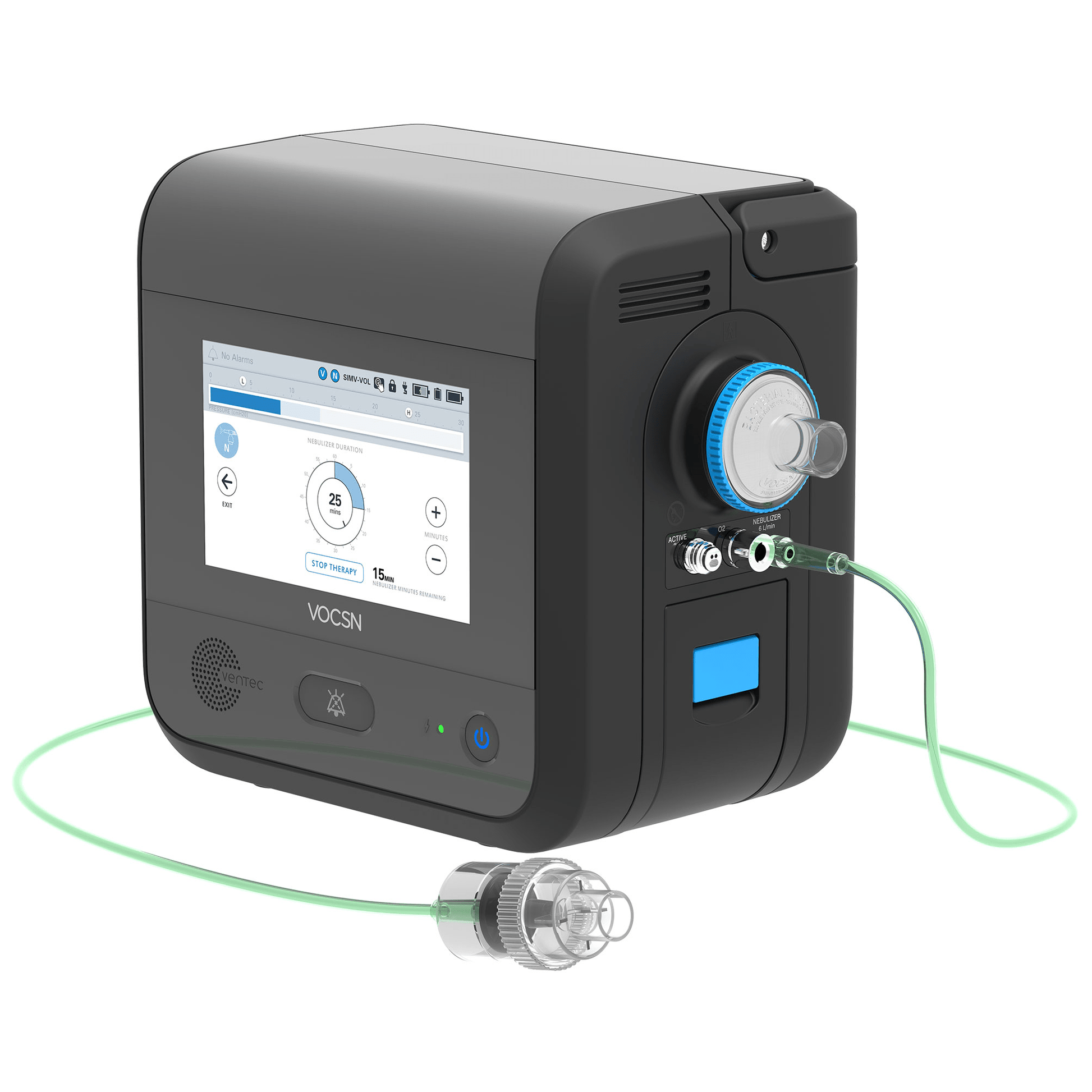 Ventec Life Systems-Ventec Life Systems VOCSN® V+Pro® Transport Ventilator w/Cough, Suction & Nebulizer-MedTech-3
