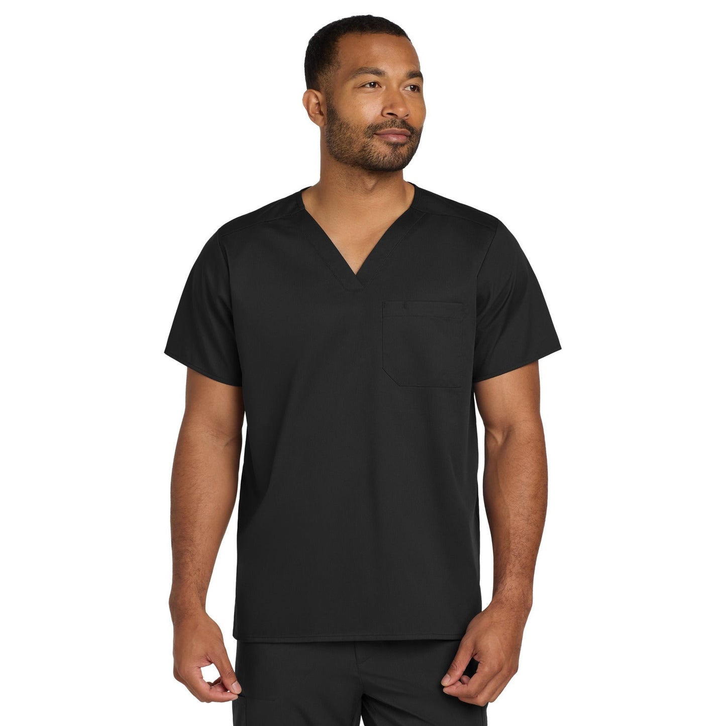 Wink-Wink® Unisex WorkFlex Chest Pocket V-Neck Top WW3160-MedTech-1