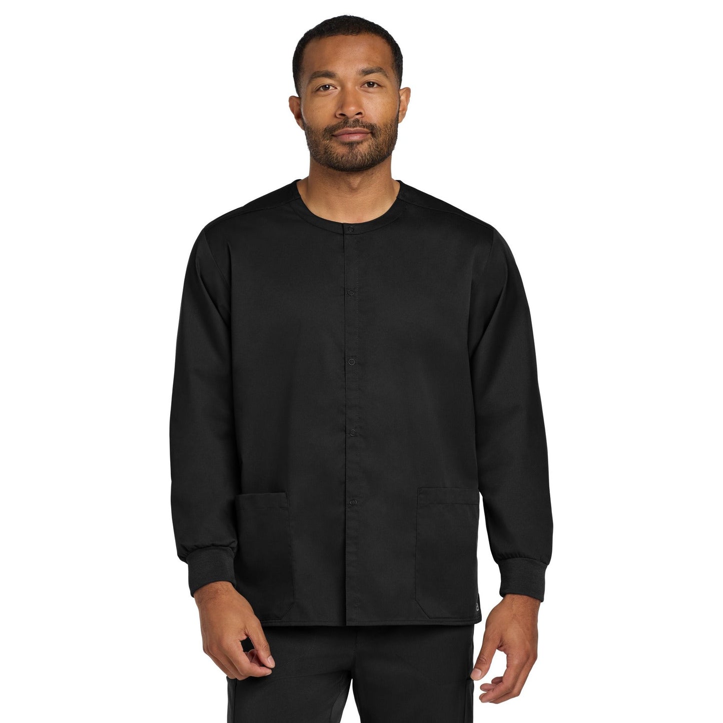 Wink-Wink® Unisex WorkFlex Snap-Front Scrub Jacket WW3080-MedTech-1