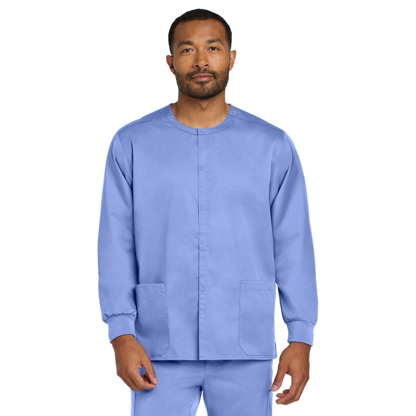 Wink-Wink® Unisex WorkFlex Snap-Front Scrub Jacket WW3080-MedTech-2