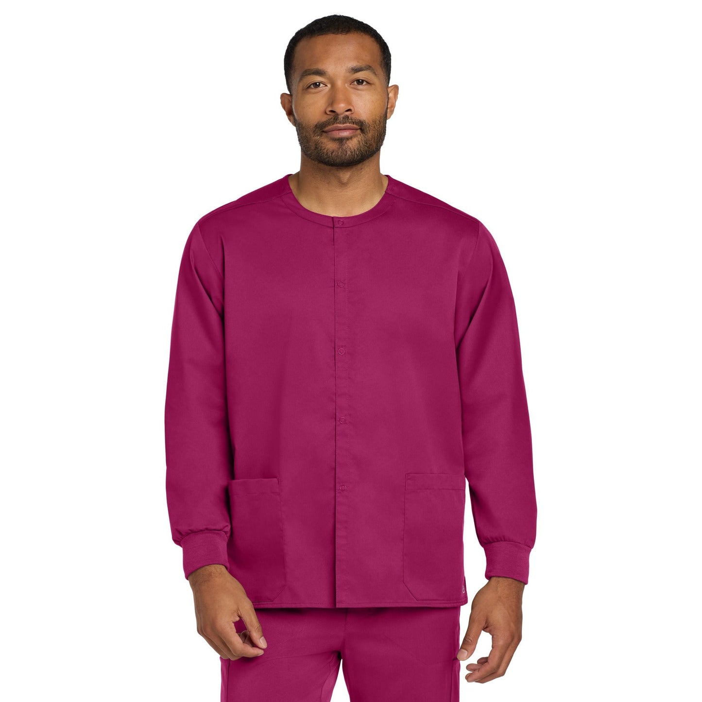 Wink-Wink® Unisex WorkFlex Snap-Front Scrub Jacket WW3080-MedTech-8
