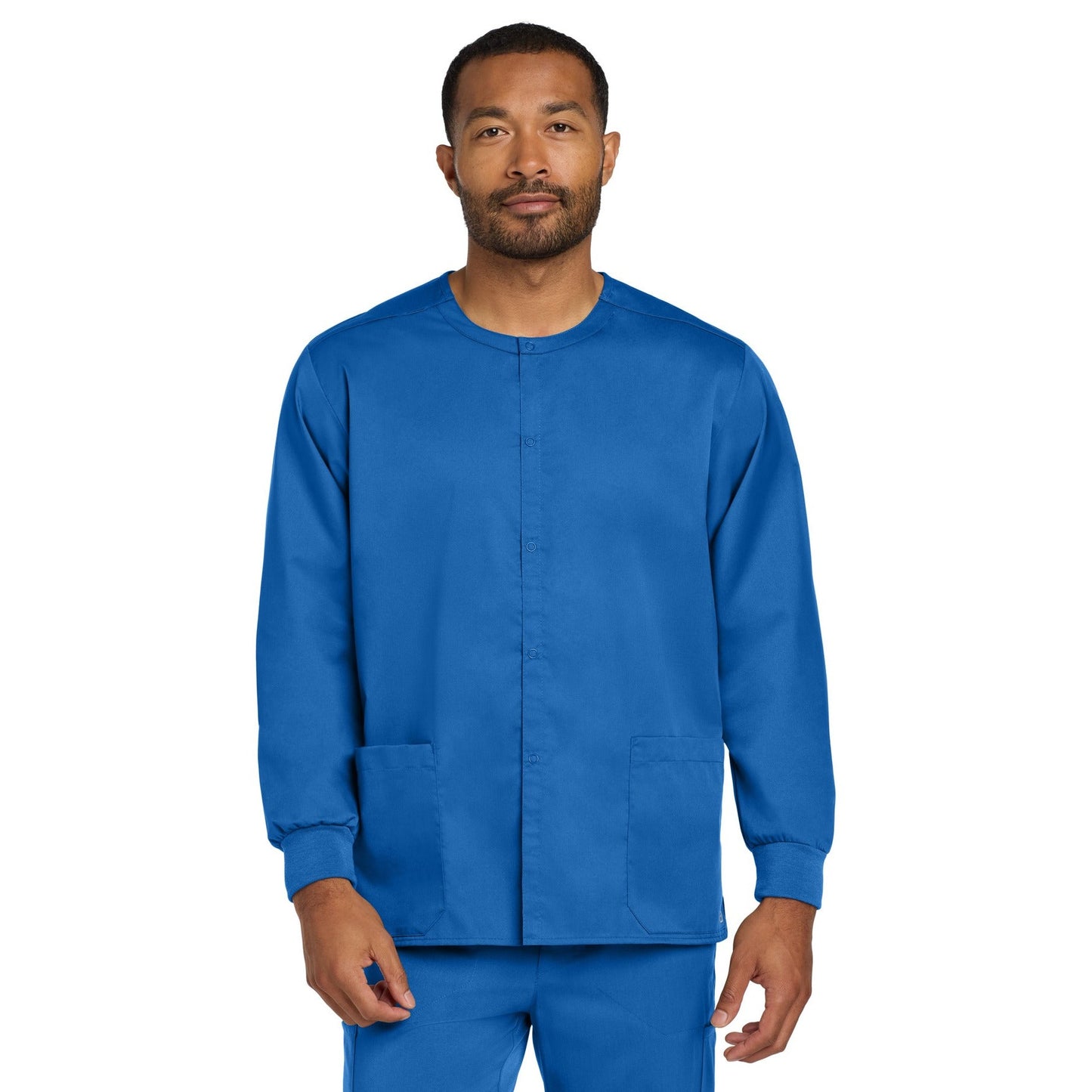 Wink-Wink® Unisex WorkFlex Snap-Front Scrub Jacket WW3080-MedTech-5