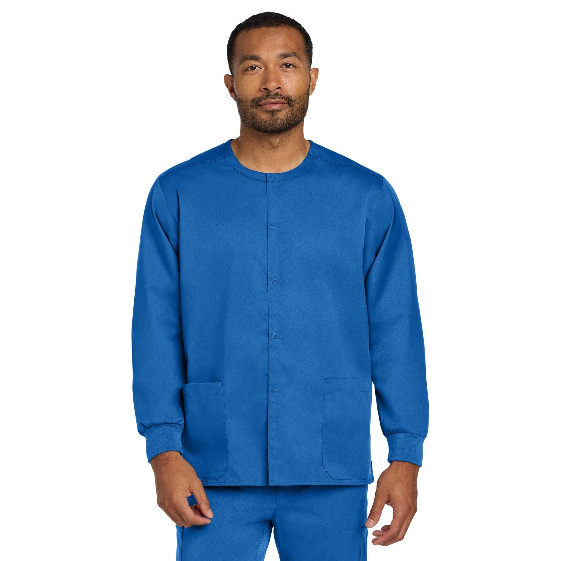 Wink-Wink® Unisex WorkFlex Snap-Front Scrub Jacket WW3080-MedTech-5
