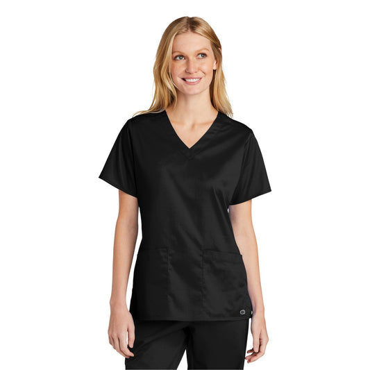 Wink-Wink® Women's WorkFlex V-Neck Top WW4560-MedTech-1