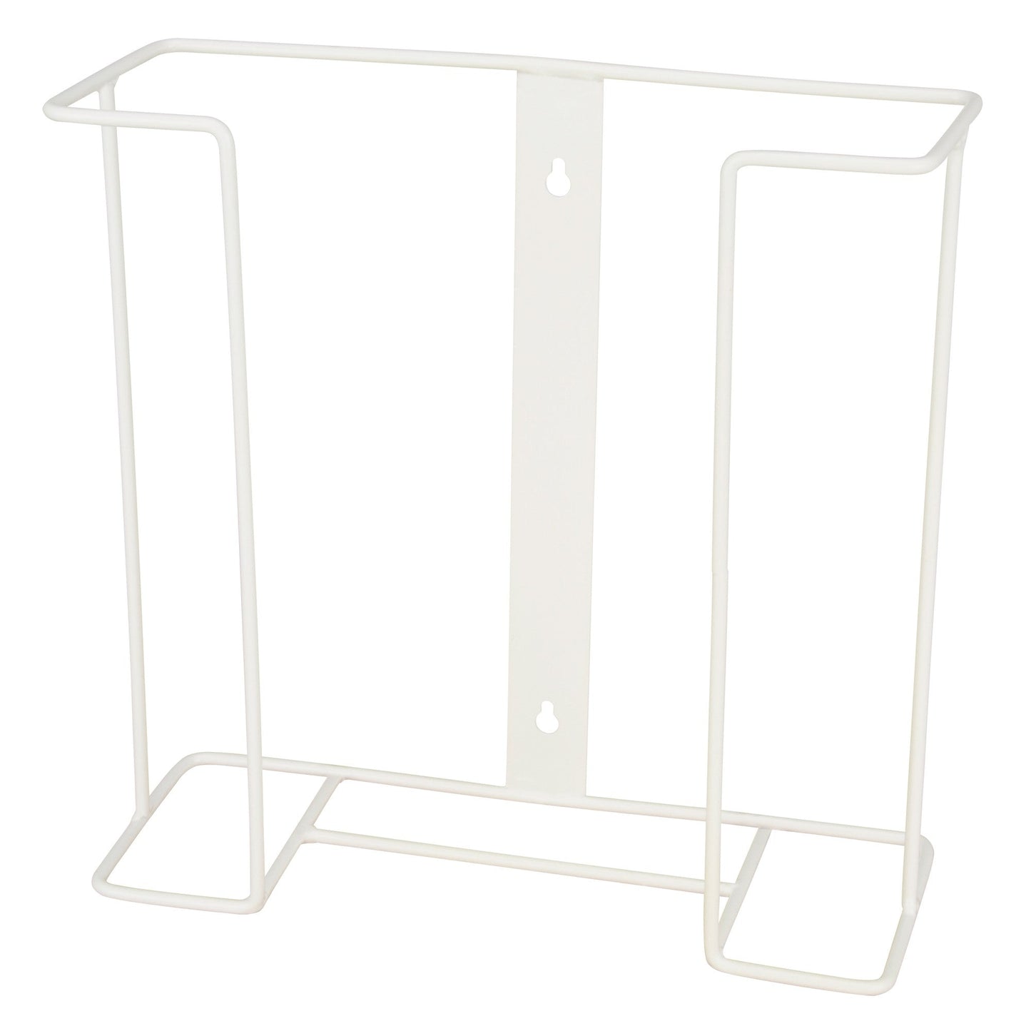 Basic Medical-Wire Frame Wall Mount Disposable Glove Holder, White-MedTech-4
