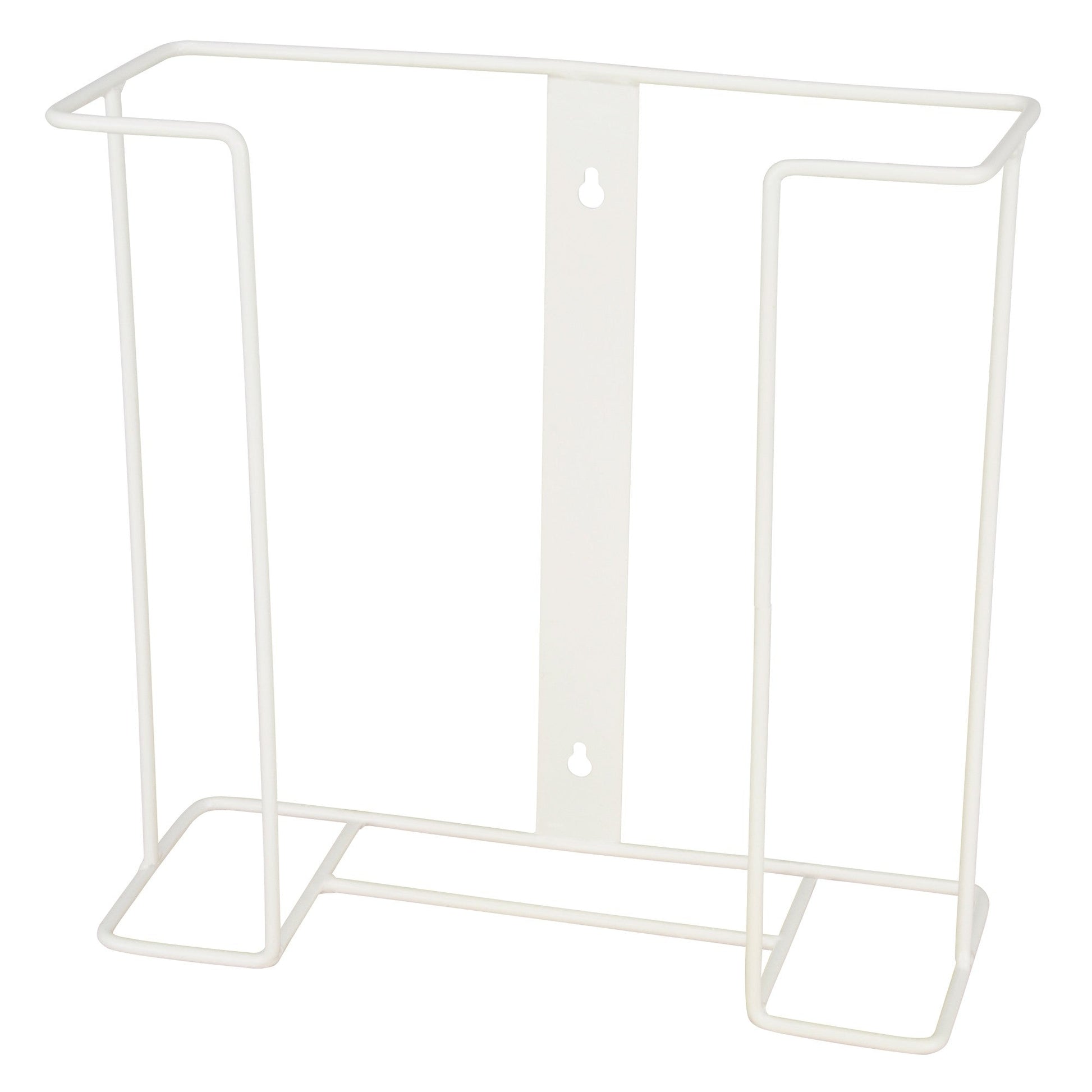 Basic Medical-Wire Frame Wall Mount Disposable Glove Holder, White-MedTech-4