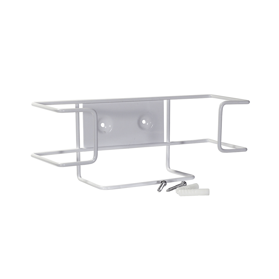 Basic Medical-Wire Frame Wall Mount Disposable Glove Holder, White-MedTech-2