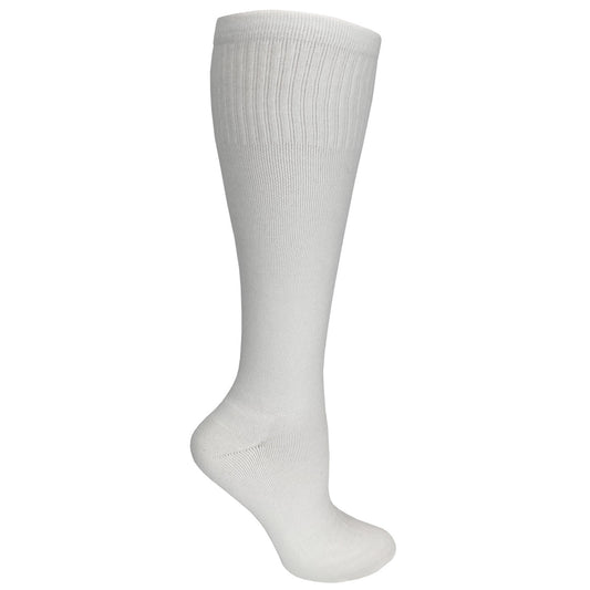  Prestige Medical-Womens Ultrasoft Cotton Compression Socks White-MedTech-1