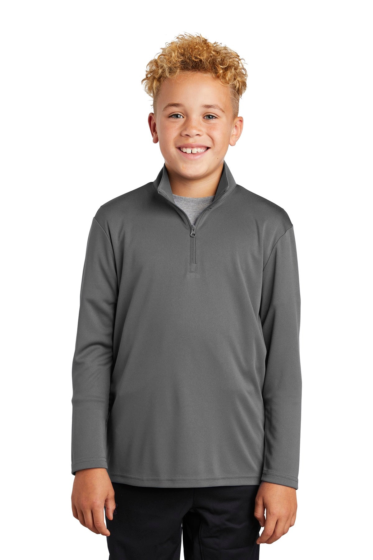 Sport-Tek- Sport-Tek ® Youth PosiCharge ® Competitor ™ 1/4-Zip Pullover. YST357-Medtech- 2