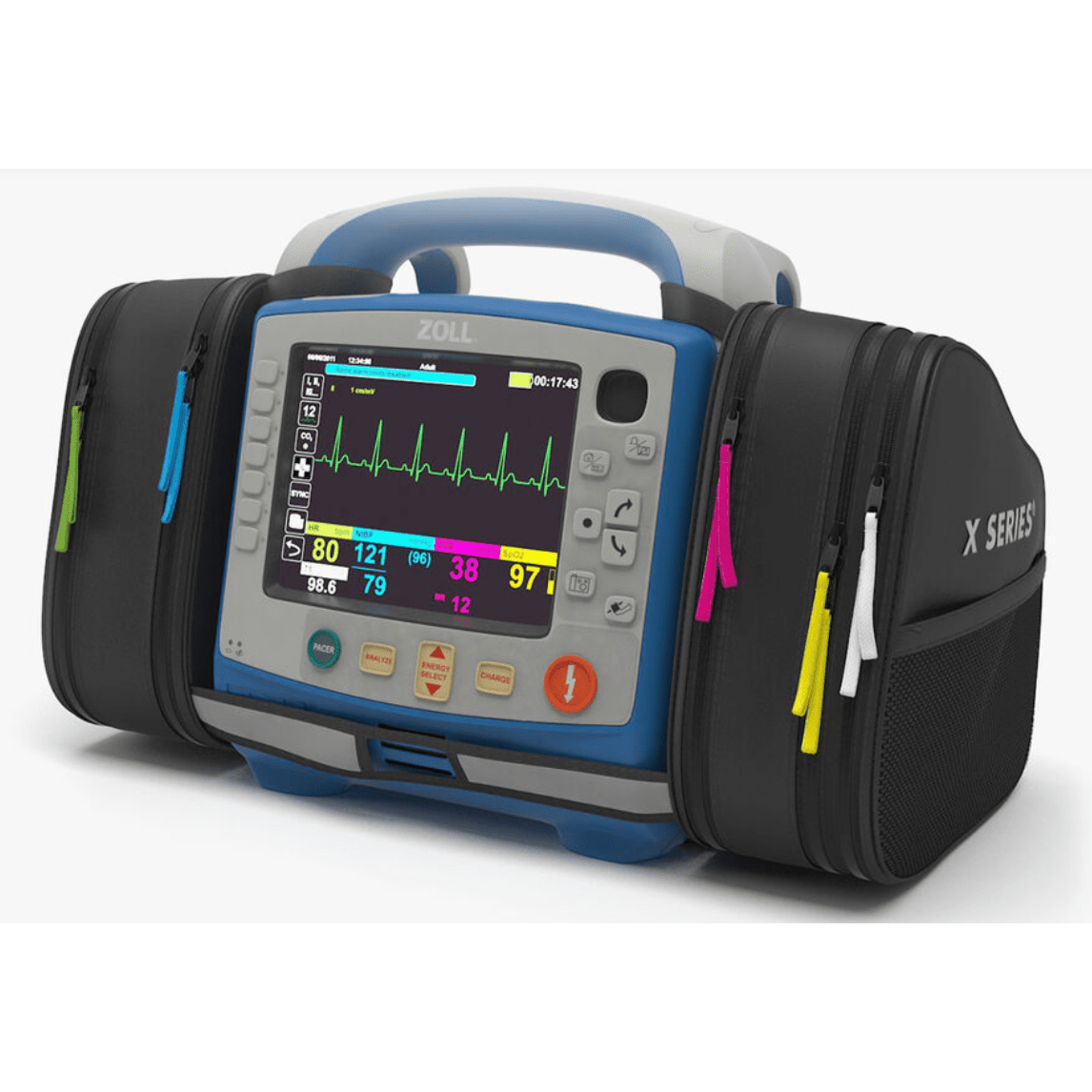 Spo2 Lead Banner ZOLL® X Series™, 12-Lead, AED, Pacing, SPO2, ETCO2, Temp, w/ IBP, Blue ...