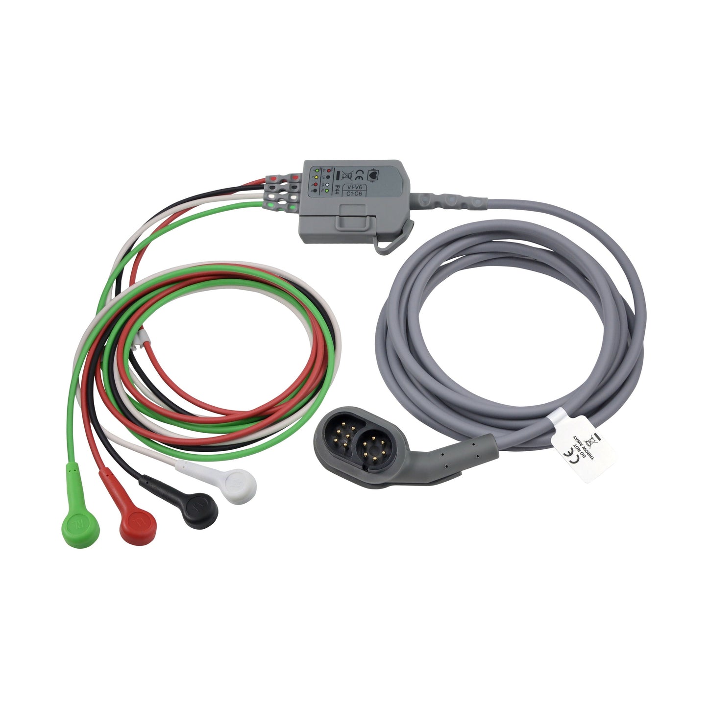 Caretech-ZOLL® X Series®, Propaq® MD Trunk Cable w/4-Wire Limb-Lead ECG Cable by Caretech®-MedTech-1