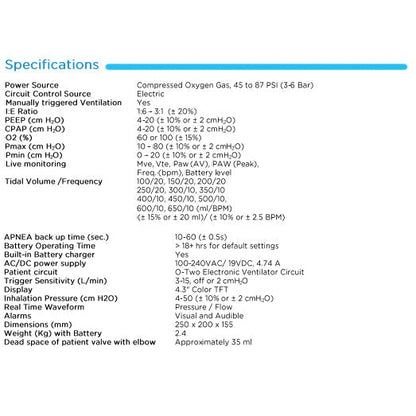 O-Two Medical Technologies-e500 Ventilator | O-Two-MedTech-3