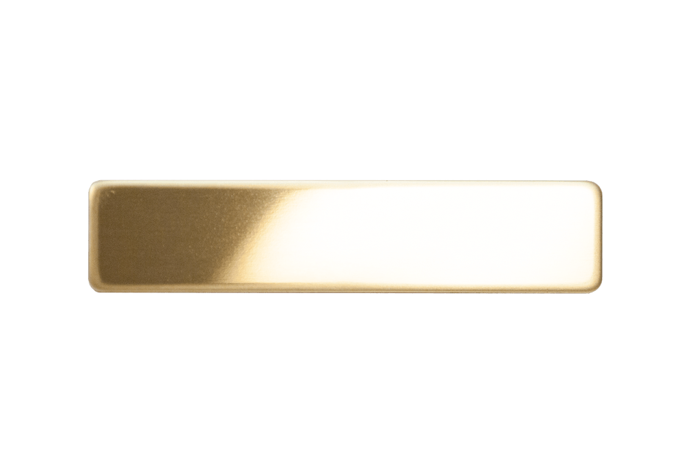 Metal Name Tag With Clutch 1/2" x 2-3/8"