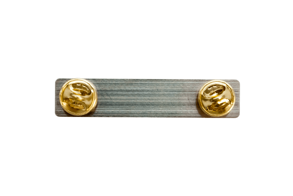 Metal Name Tag With Clutch 1/2" x 2-3/8"