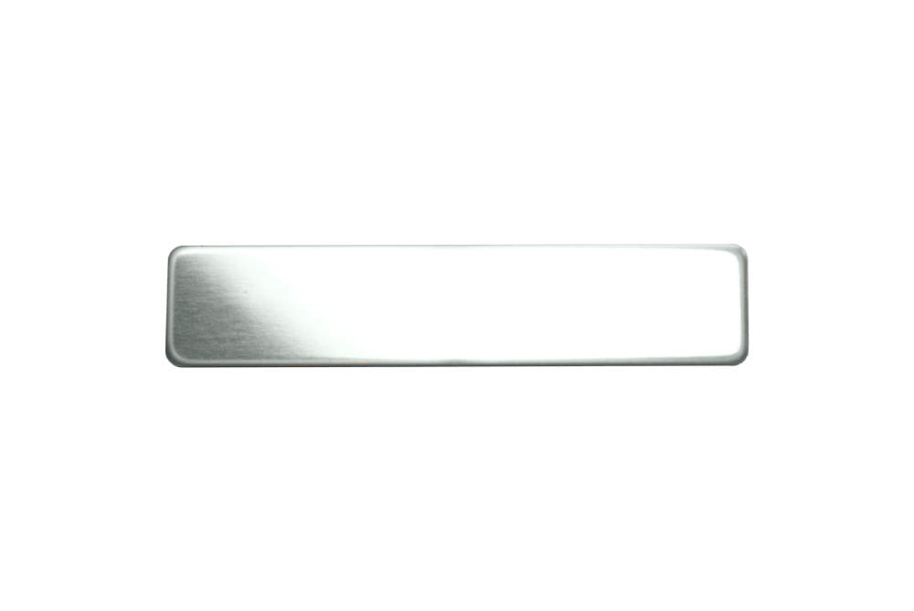 Metal Name Tag With Clutch 1/2" x 2-3/8"