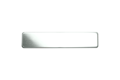 Metal Name Tag With Clutch 1/2" x 2-3/8"