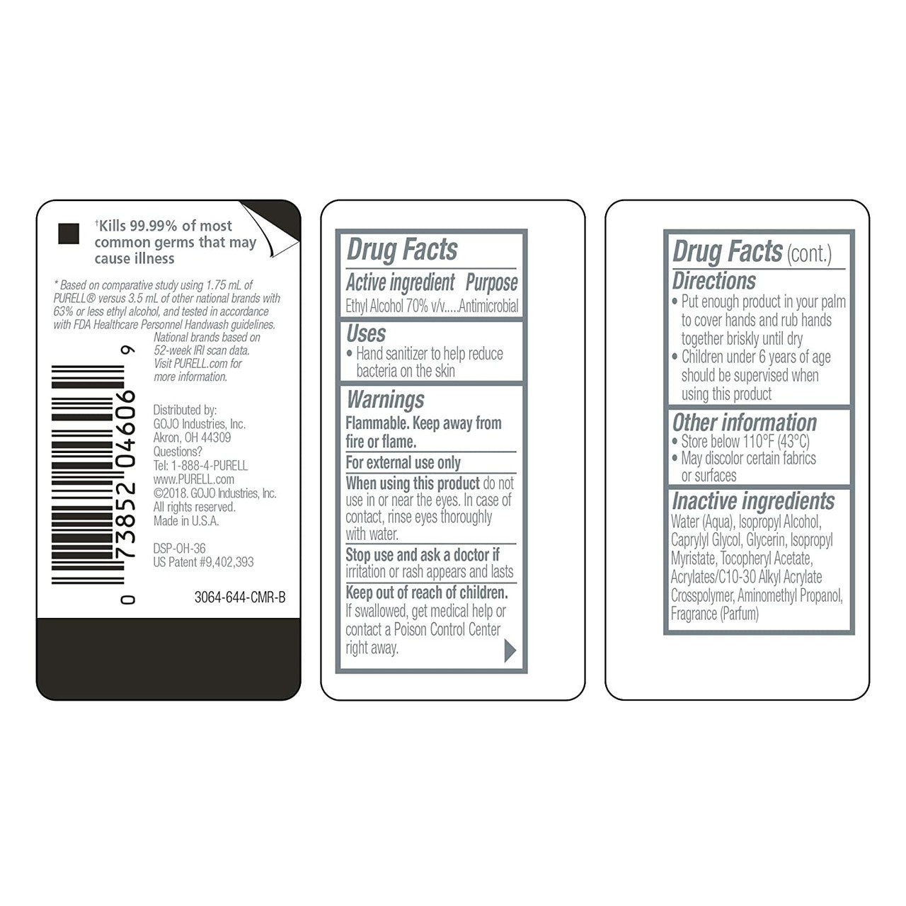MedTech-2oz Purell® Advanced Refreshing Gel Hand Sanitizer-MedTech-3